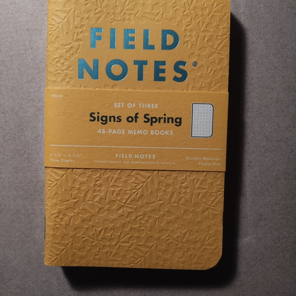 Field Notes Signs Of Spring Grid Notebooks